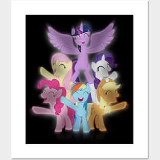 The Mane 6 Posters and Art